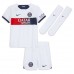 Lacne Dětský Futbalové dres Paris Saint-Germain Marquinhos #5 2023-24 Krátky Rukáv - Preč (+ trenírky)